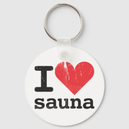 I Love Sauna Sleutelhanger