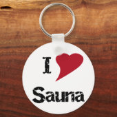I Love Sauna Sleutelhanger (Voorkant)
