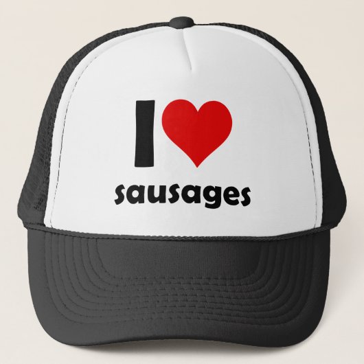 I love sausages trucker pet (Voorkant)