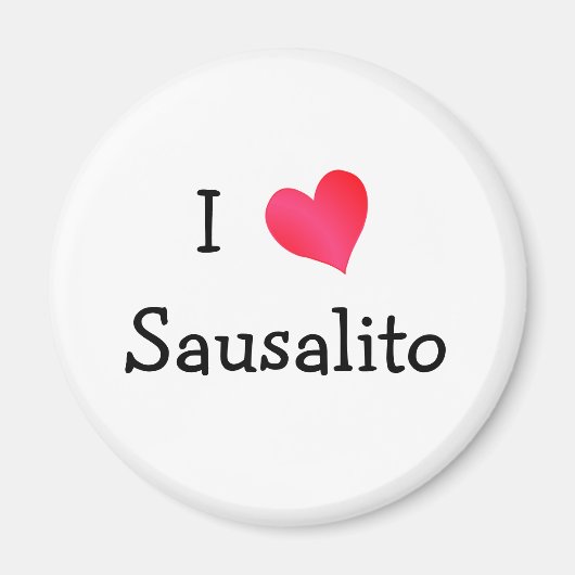 I Love Sausalito Magneet (Voorkant)