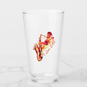 I Love Sax Glas (Voorkant)