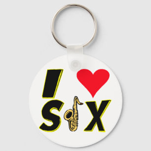 I Love Sax Sleutelhanger