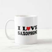 I Love Saxophone Koffiemok (Links)