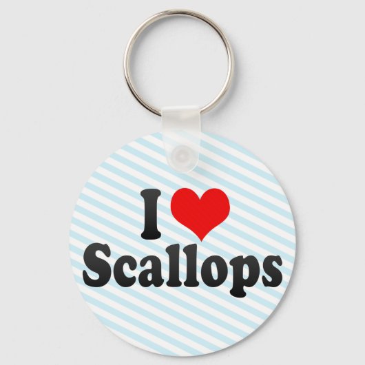 I Love Scallops Sleutelhanger (Voorkant)