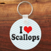 I Love Scallops Sleutelhanger (Voorkant)
