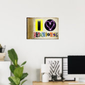 I Love Scapbooking Lijst Poster (Thuiskantoor)