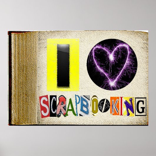 I Love Scapbooking Lijst Poster (Voorkant)