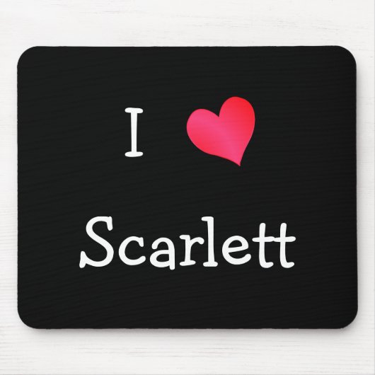 I Love Scarlett Muismat (Voorkant)