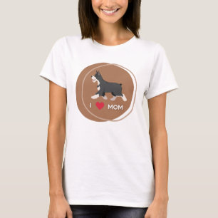 I Love Schnauzer mama T-shirt