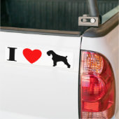 I Love Schnauzers Bumpersticker (Op Truck)