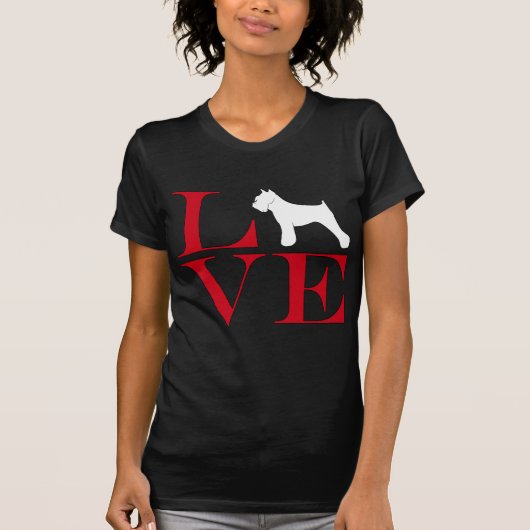 I Love Schnauzers - Dark Colored T-shirt (Voorkant)