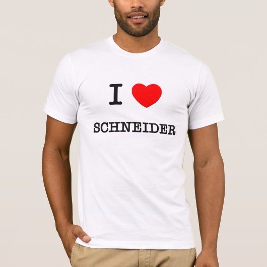 I Love Schneider T-shirt (Voorkant)