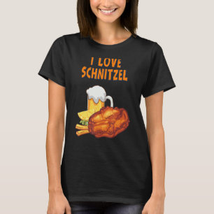 I Love Schnitzel German Food Gezegde Humor T-shirt