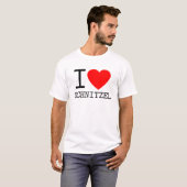 I love Schnitzel Österreich Wiener Dialekt T-shirt (Voorkant volledig)