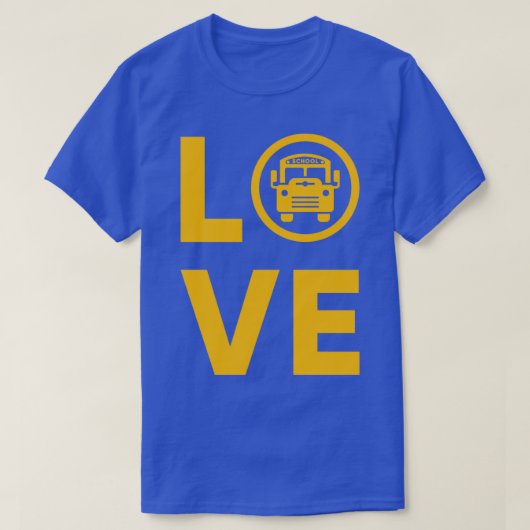 I Love School Bus T-shirt (Design voorkant)