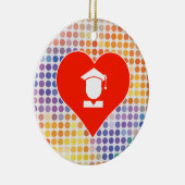 I Love School Keramisch Ornament (Rechts)