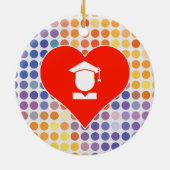 I Love School Keramisch Ornament (Achterkant)