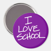 I Love School Magnet (Voorkant / Achterkant)