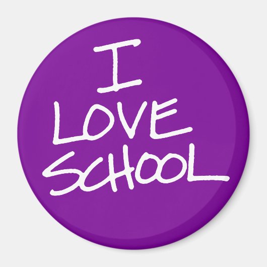 I Love School Magnet (Voorkant)
