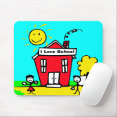 I Love School Muismat (Met muis)