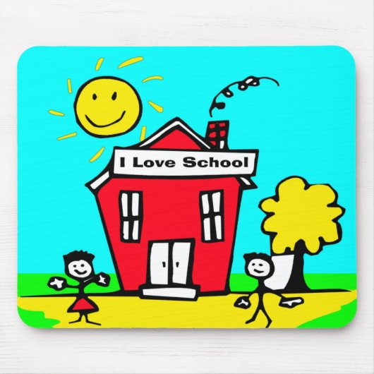 I Love School Muismat (Voorkant)