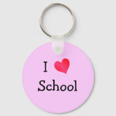I Love School Sleutelhanger (Voorkant)