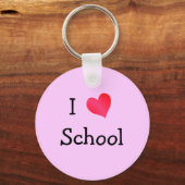 I Love School Sleutelhanger (Voorkant)