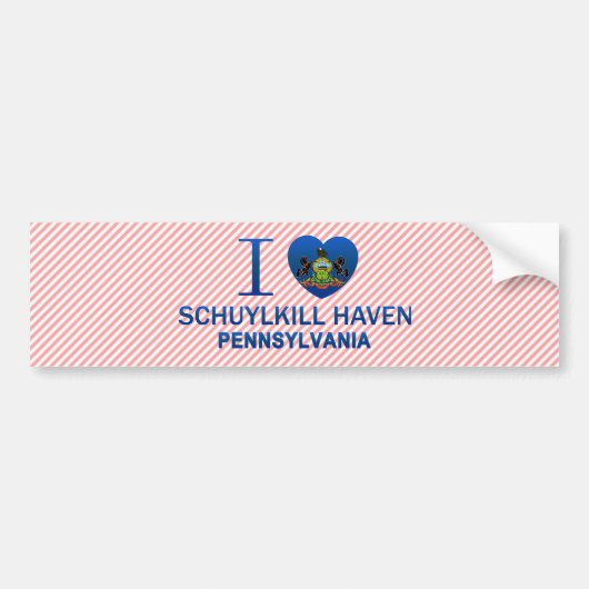 I Love Schuylkill Haven, PA Bumpersticker (Voorkant)