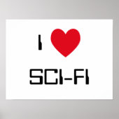 I Love Sci-Fi Poster (Voorkant)