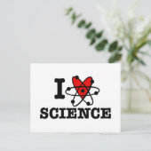 I Love Science Briefkaart (Staand voorkant)