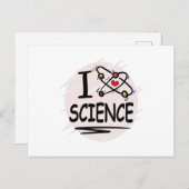 I love Science Briefkaart (Voorkant / Achterkant)