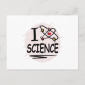I love Science Briefkaart (Voorkant)