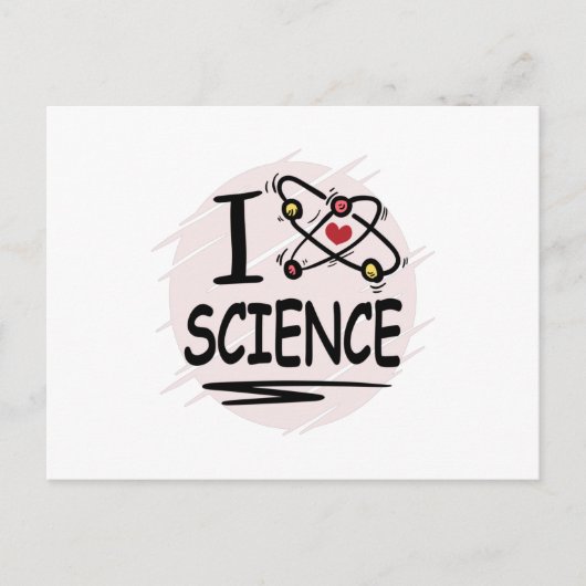 I love Science Briefkaart (Voorkant)
