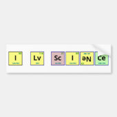 I Love Science bumper sticker (Voorkant)
