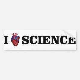 I Love Science bumper sticker
