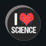 I Love Science Car Magnet Automagneet<br><div class="desc">Een coole wetenschapsleraar automagneet met een geweldige I Love Science-patroon met een rood hart gewikkeld met een atoom-model.</div>