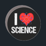 I Love Science Car Magnet Automagneet<br><div class="desc">Een coole wetenschapsleraar automagneet met een geweldige I Love Science-patroon met een rood hart gewikkeld met een atoom-model.</div>
