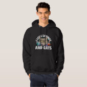 I Love Science & Cats Cute Kitty Cat Feline Studen Hoodie (Voorkant volledig)
