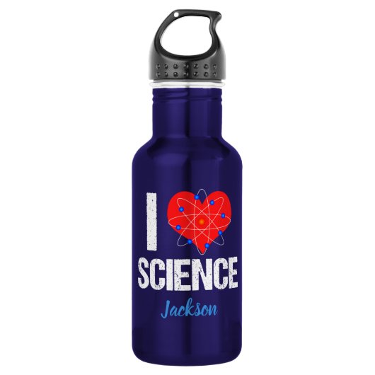 I Love Science Custom Waterfles (Voorkant)