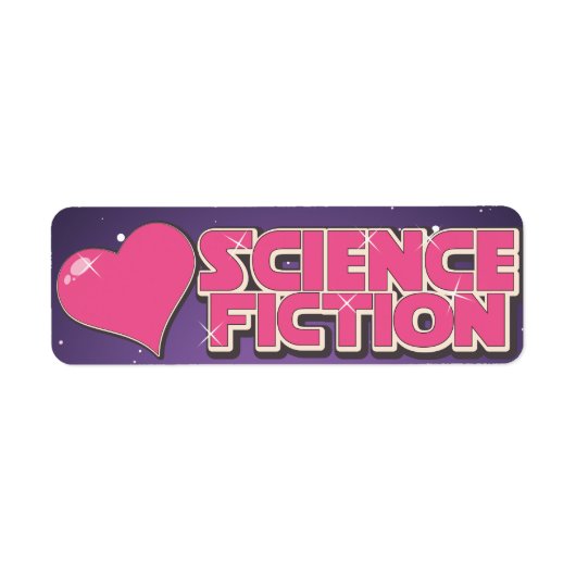 I Love Science fiction Etiket (Voorkant)