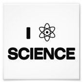 I Love Science Foto Afdruk (Voorkant)