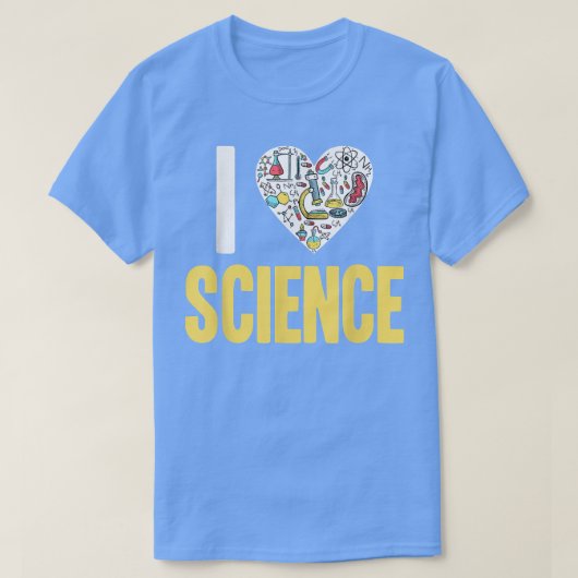 I Love Science Funny Science Lover Atom Student SC T-shirt (Design voorkant)