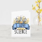 I Love Science Kaart (Gele Bloem)