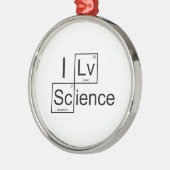 I Love Science Metalen Ornament (Links)