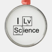 I Love Science Metalen Ornament (Voorkant)