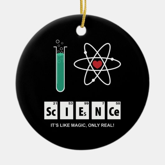 I Love Science - Ornament (Voorkant)