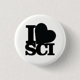 I Love Science pin Ronde Button 3,2 Cm