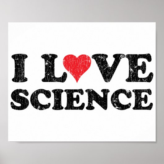 I Love Science Poster (Voorkant)