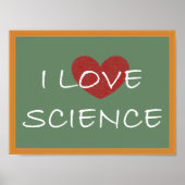 I Love Science Poster (Voorkant)