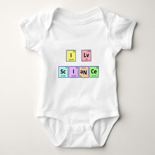 I Love Science Romper (Voorkant)